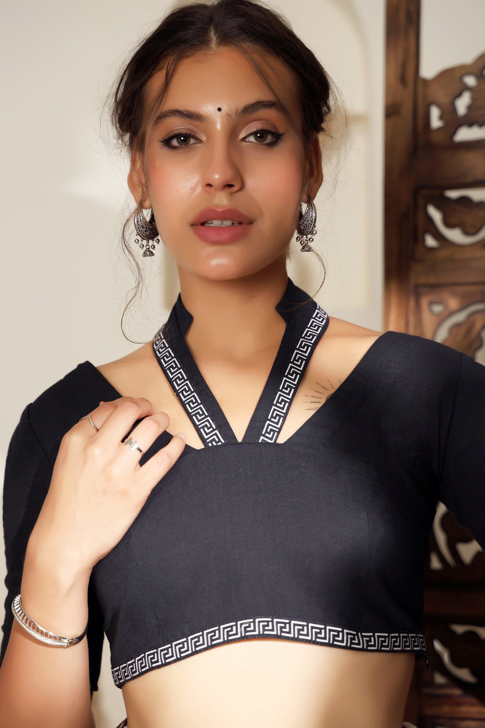Tribal Noir Luxe Blouse