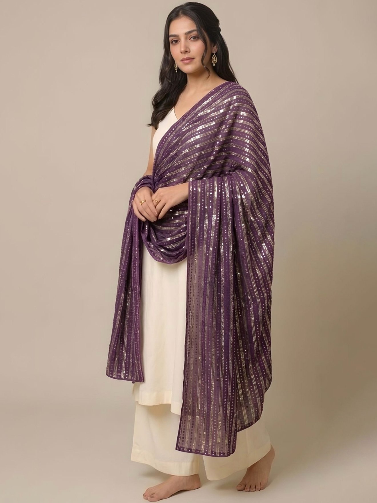 Iris Sequin Dupatta