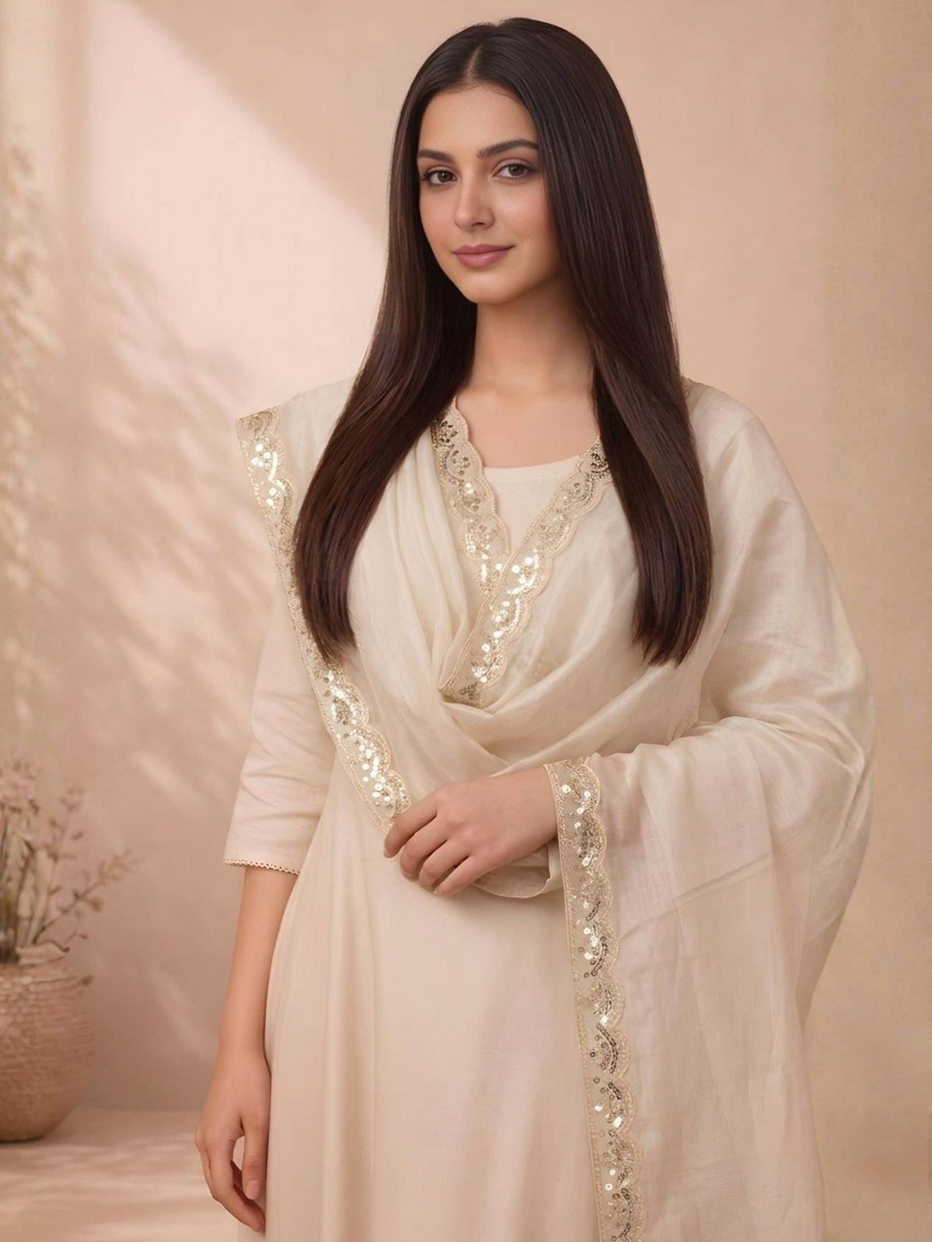 Chandi Lahar Tussar Dupatta