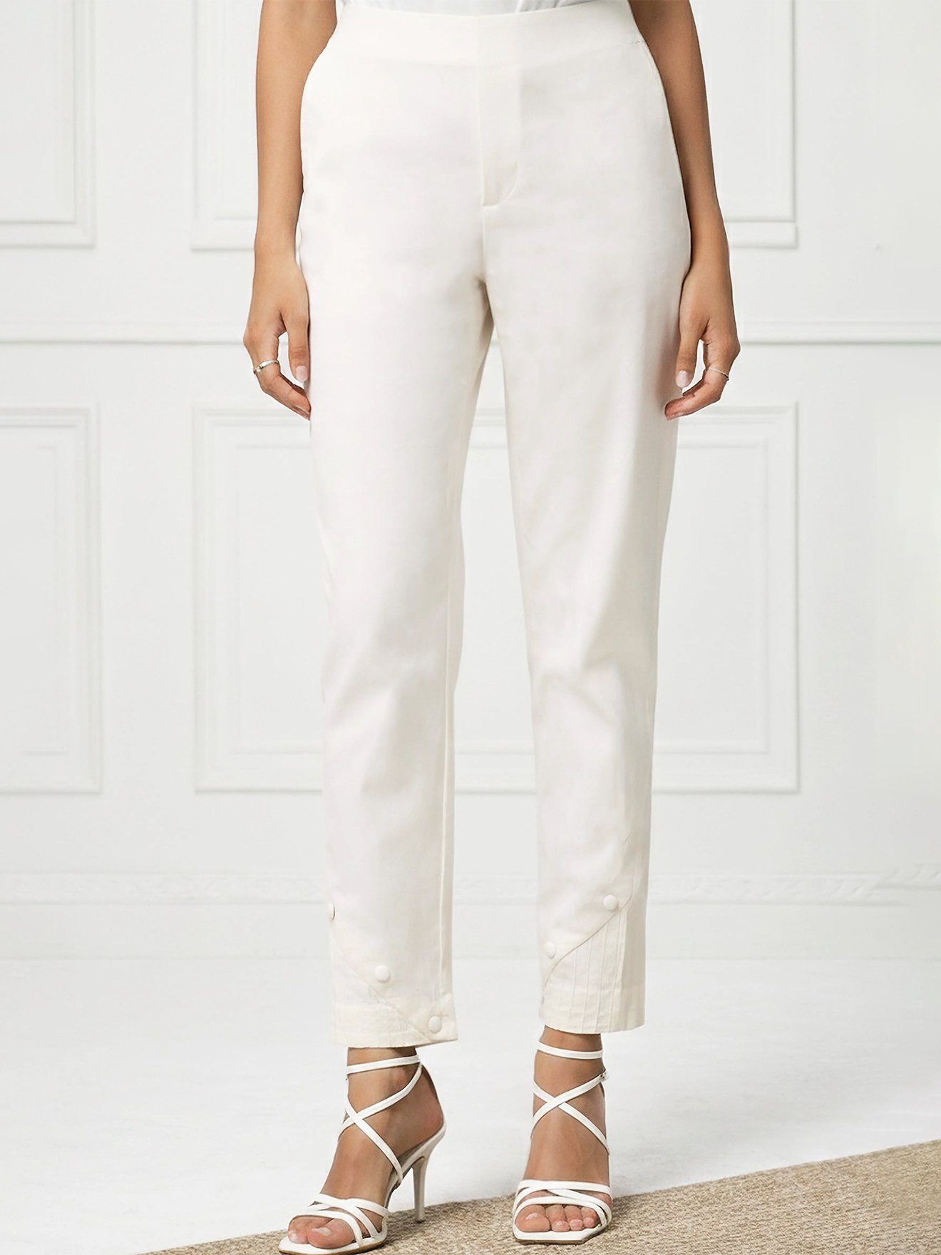 White Tapered Pant