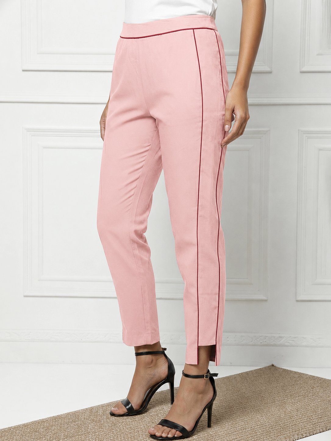 Pink Cigarette Pants