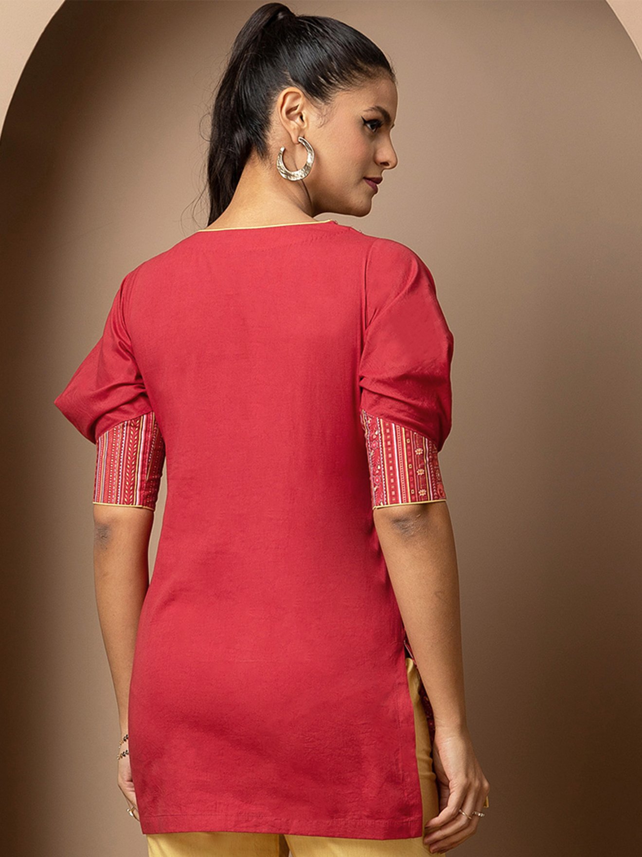 Crimson Reverie Kurti