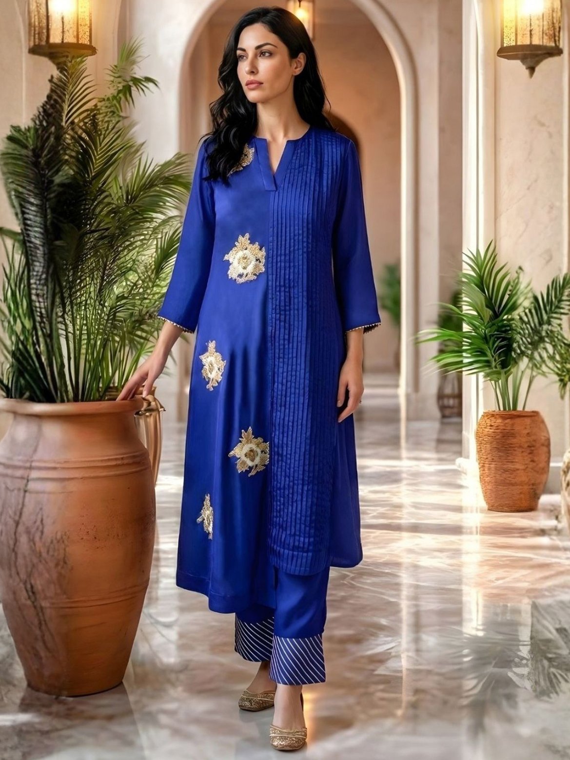 Nilambari Sapphire Kurta Set