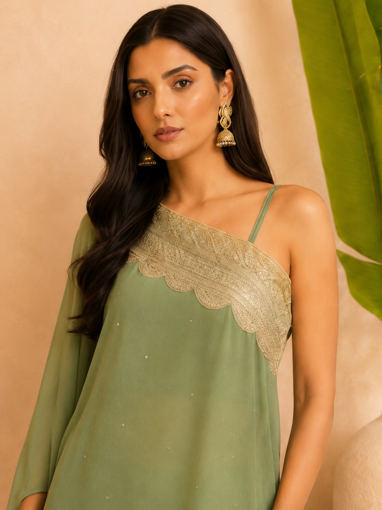 Mehreen Sage Sharara Set