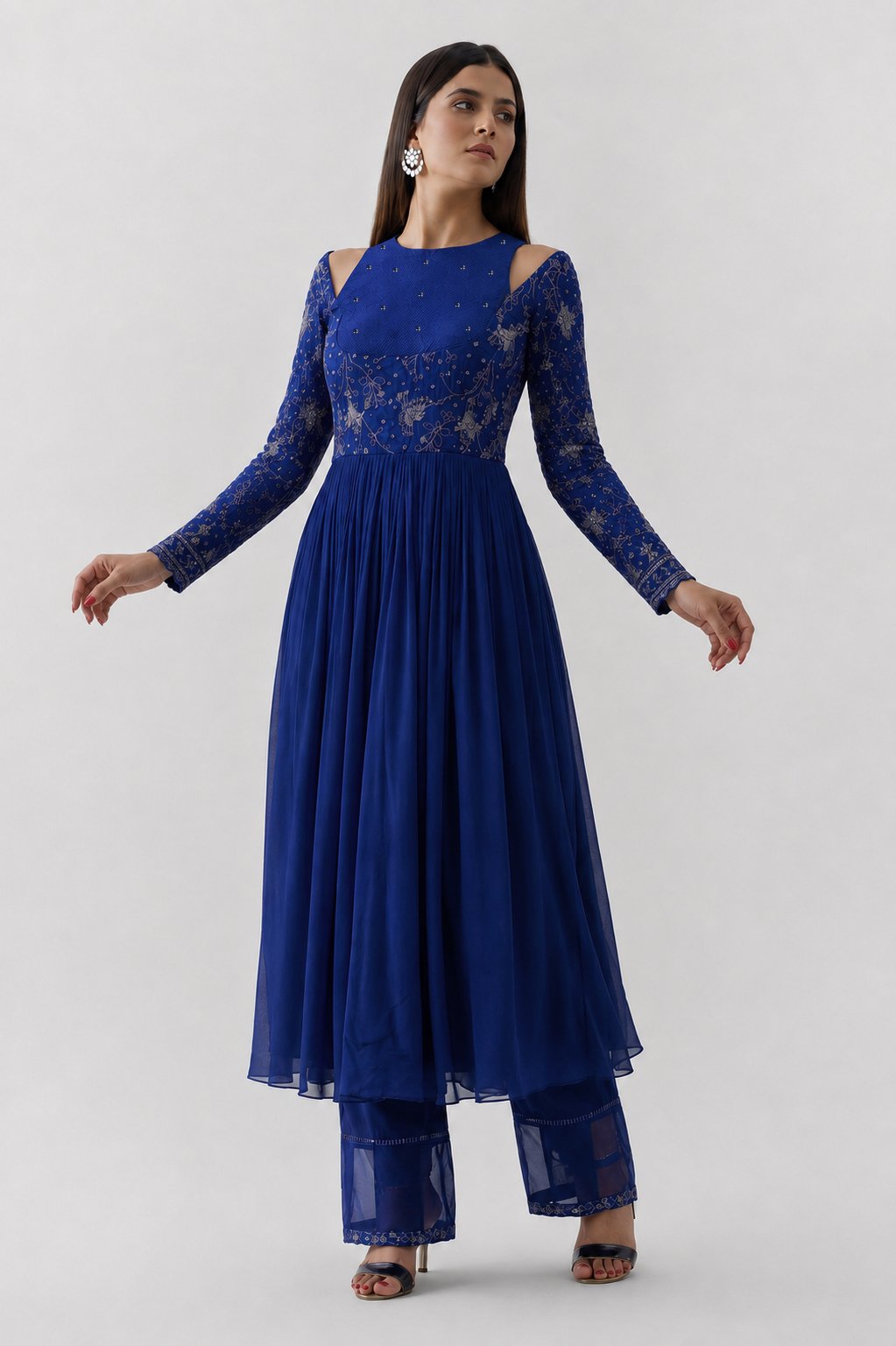 Sapphire Noor Anarkali Set