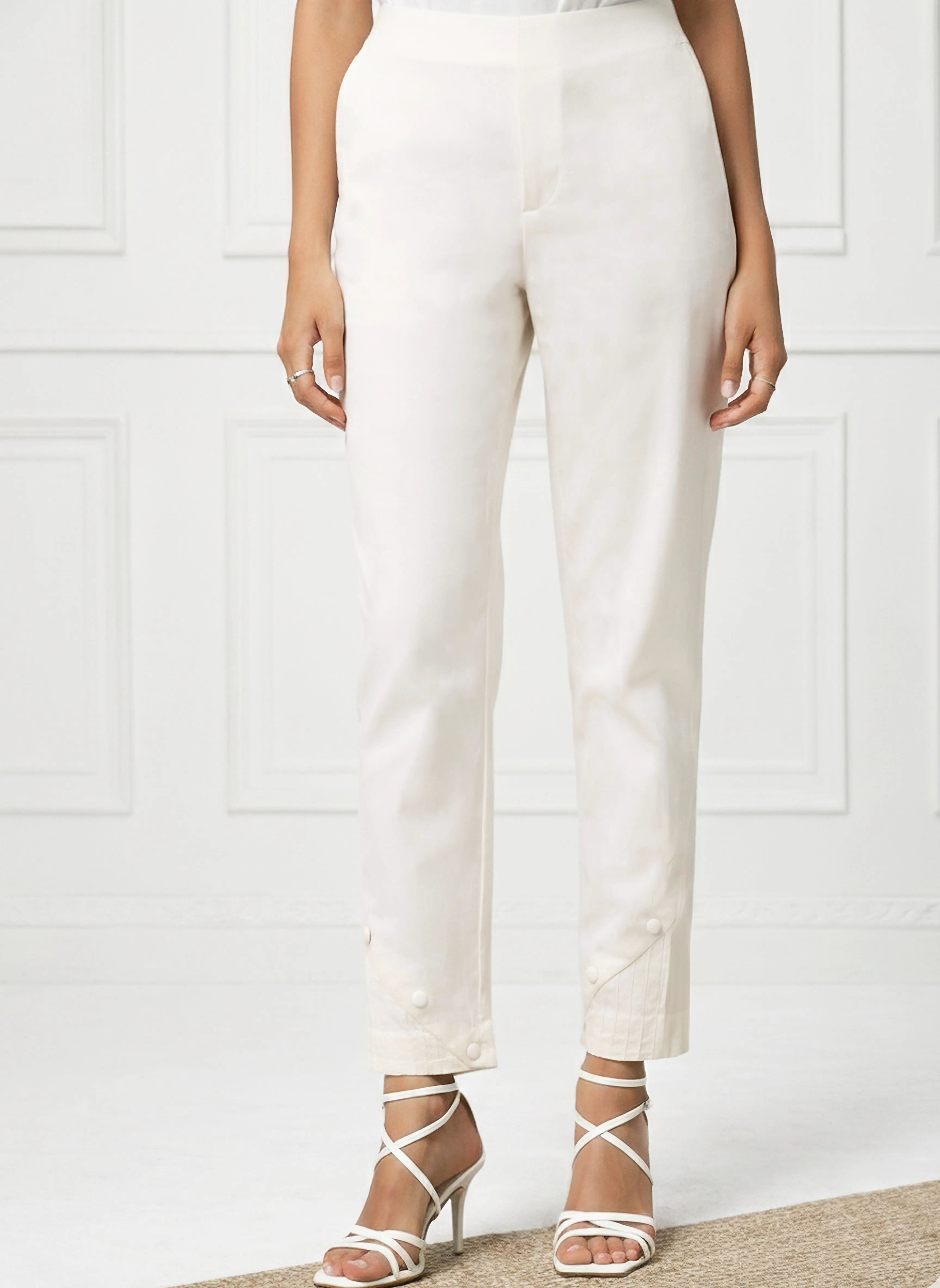 White Tapered Pant